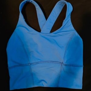 Blue Lululemon Sports Crop size 4